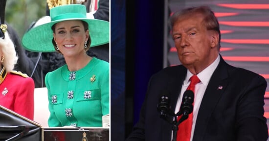Donald Trump and Kate Middleton